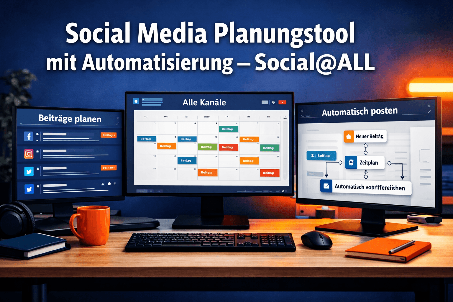 Social Media Planungstool mit Automatisierung - Social@ALL