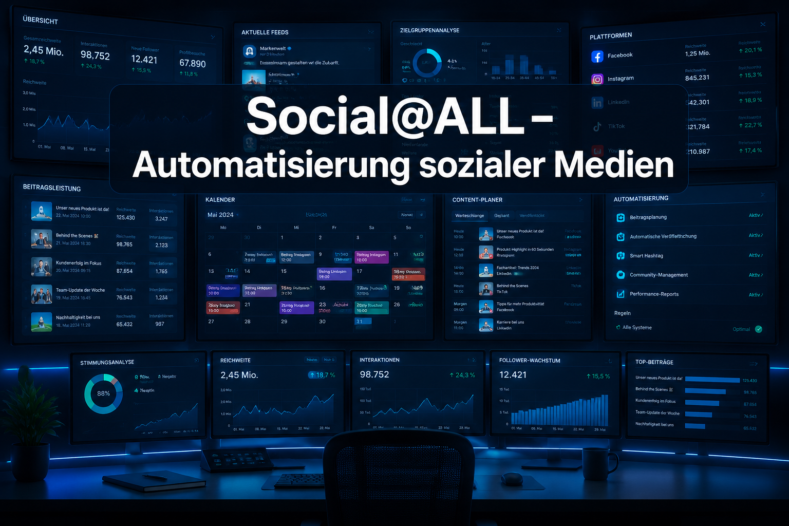 Social@ALL – Social Media Automation: Was Social Automation Software wirklich leistet